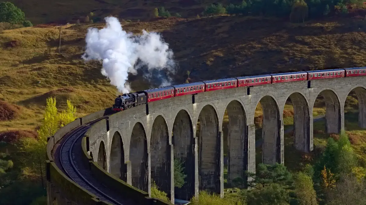 Glenfinnan Viaduct in Scotland, one of the filming locations on Where Filmed