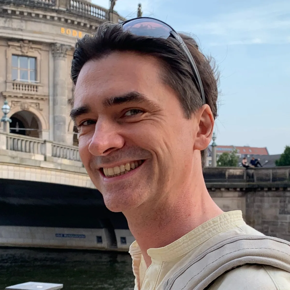 Kai Rauch vor dem Bode-Museum in Berlin
